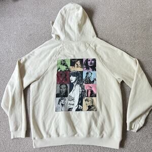 Taylor Swift The Eras Tour Exclusive Cream Hoodie L